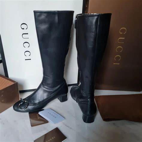 bottoni neri con stemma gucci|Stivali GUCCI da Donna .